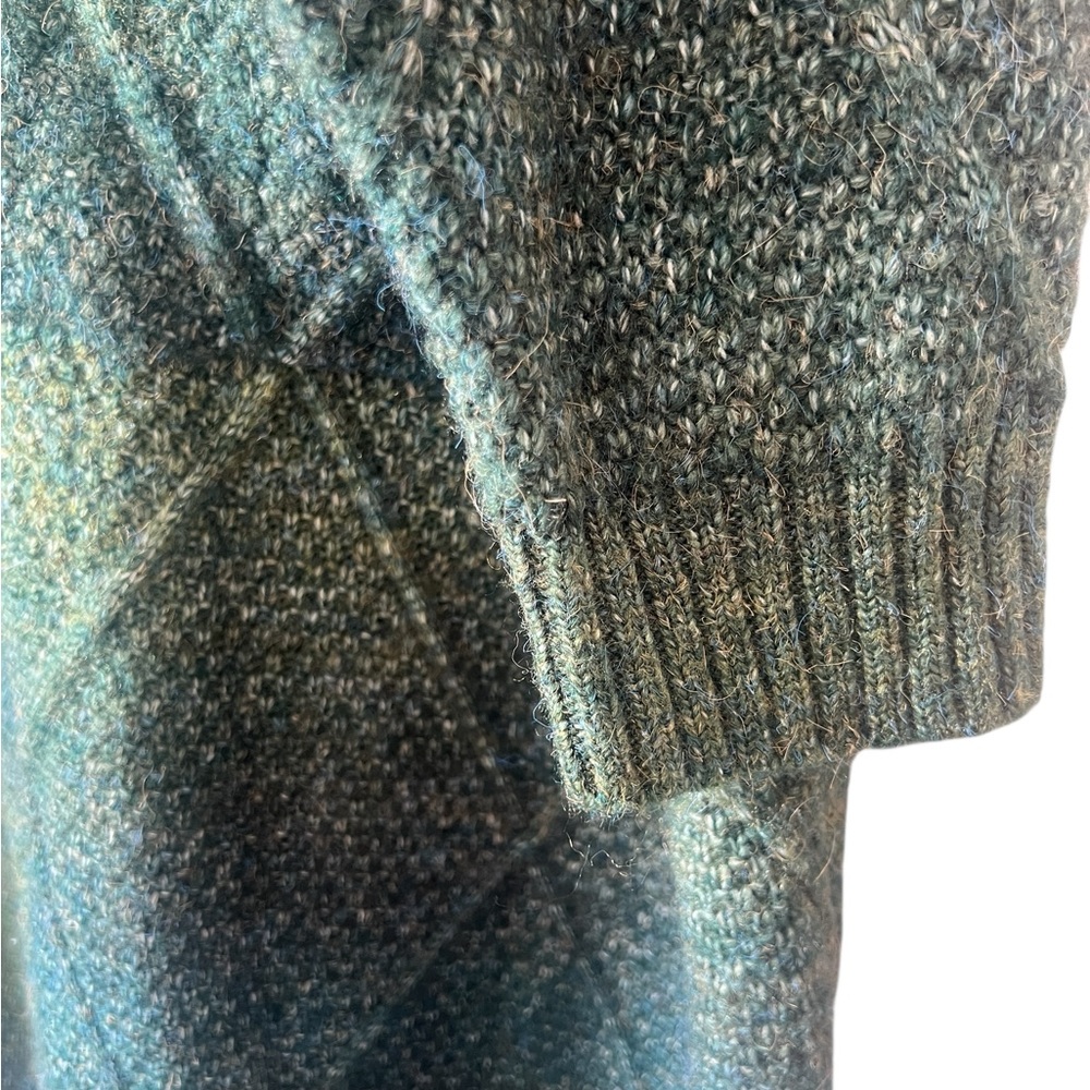 Talisman Green Ombre Long Cardigan Open Front Oversized One Size NWT - Picture 6 of 12